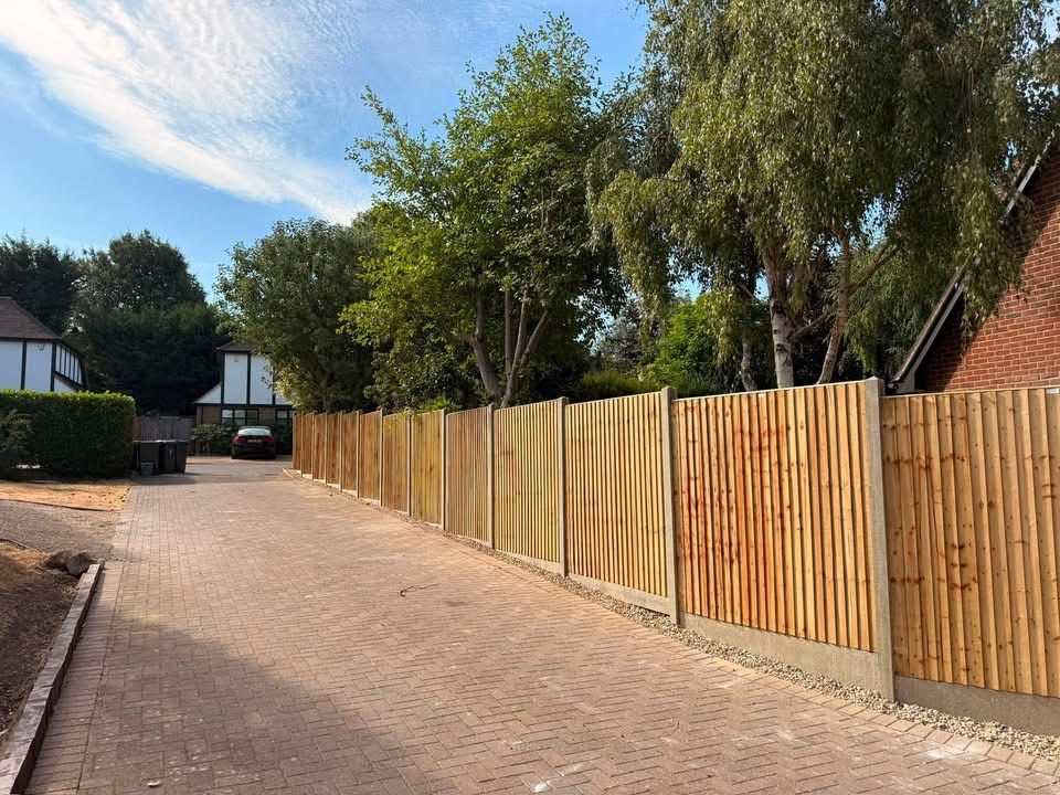 New close board fencing